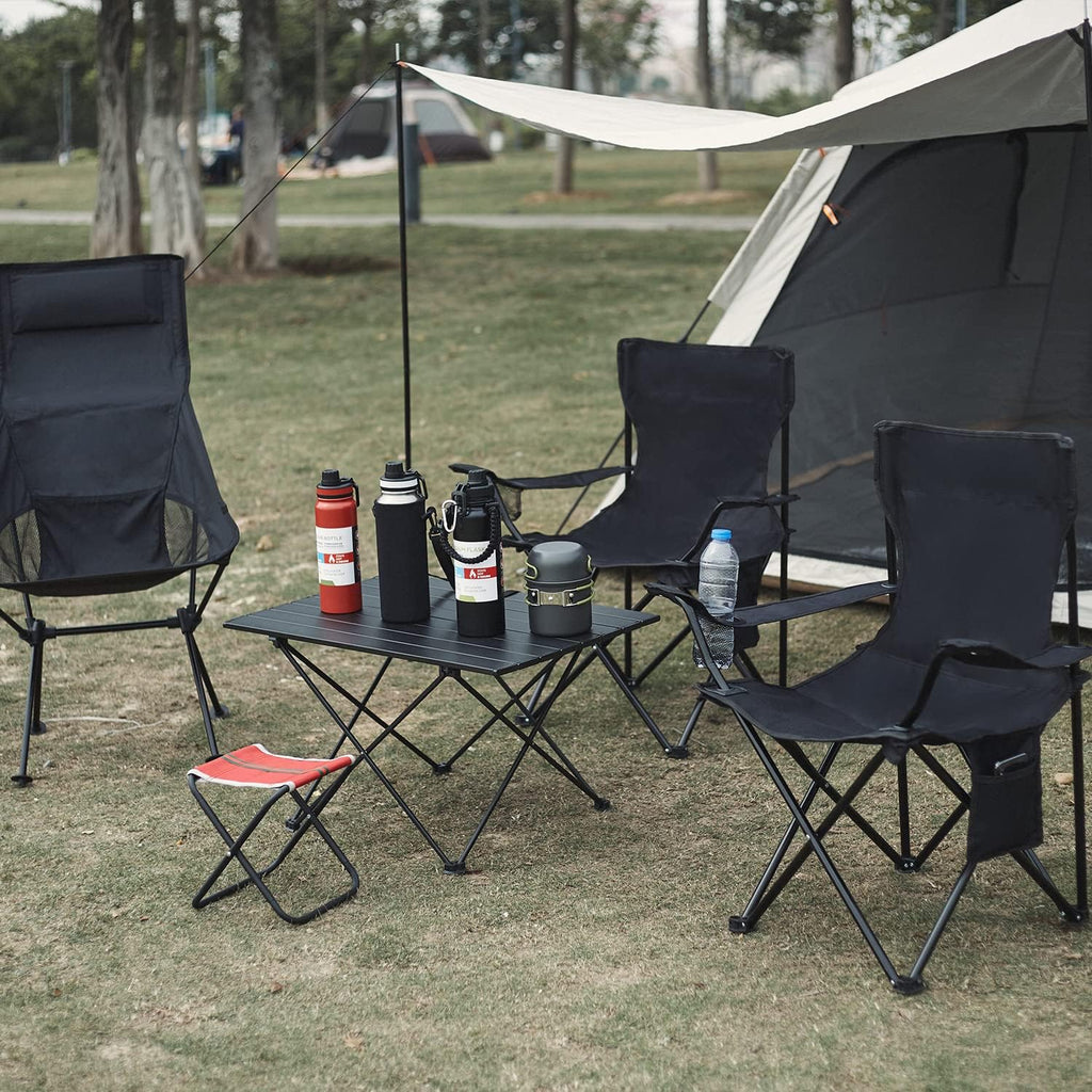 Damei century 4Pack Folding Camping Chairs-Lightweight, Installation-Free, Portable Chair for Beach, Lawn, Outdoor Sports